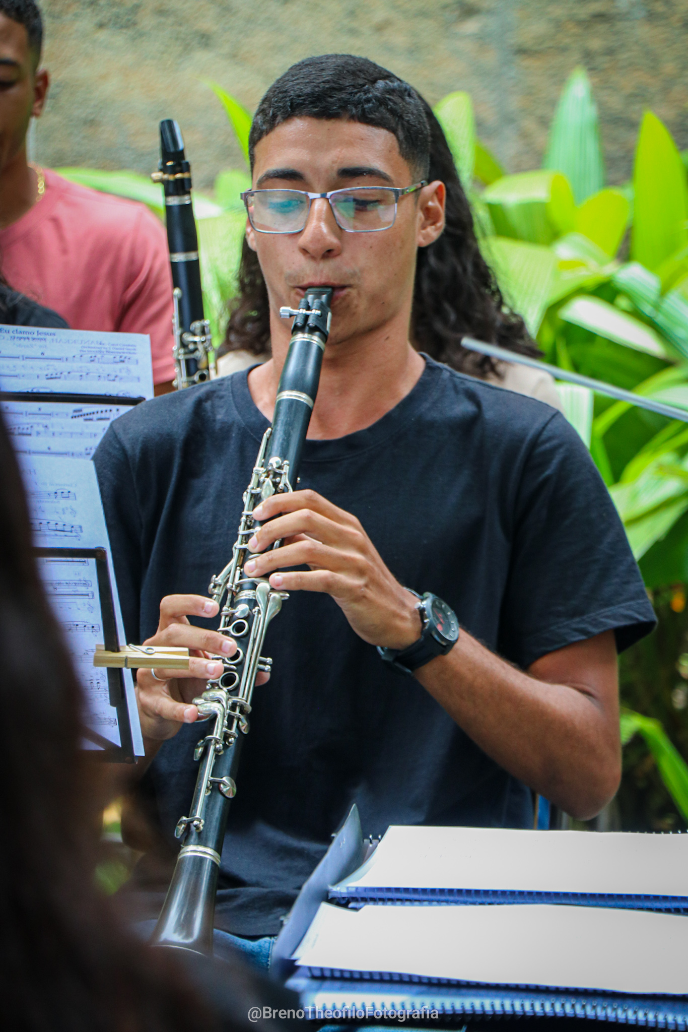 Yuri Pereira, aprovado no concurso para sargento músico do Corpo de Fuzileiros Navais.